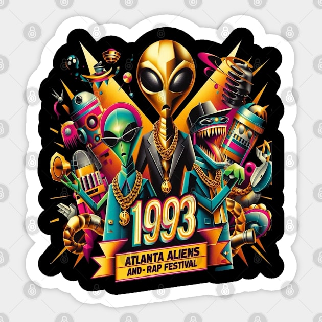 1993 Atlanta Aliens and Rap Festival Sticker by Dead Galaxy